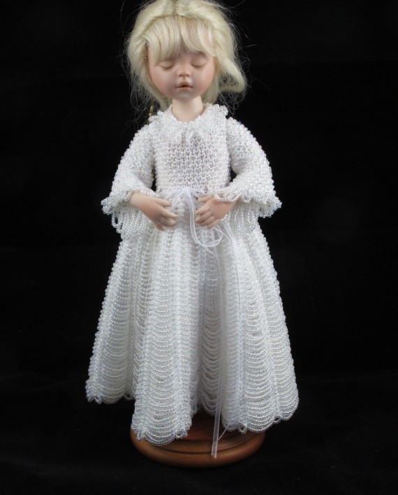 Angelic Pearl Beaded knitting pattern Lee-Annes Dolls
